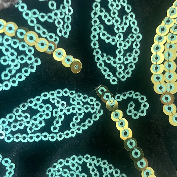 Velvet Sequin Mini Dress - Picture 4 of 5